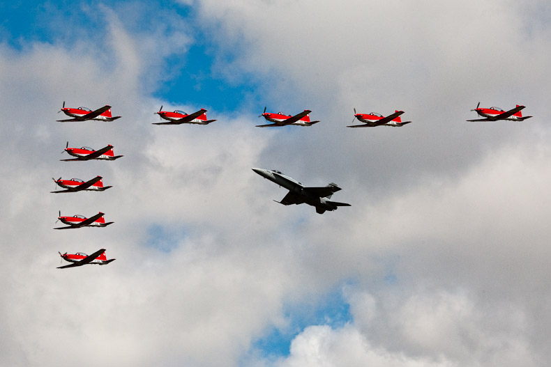 Swiss Pilatus PC-7 & F-18 Hornet